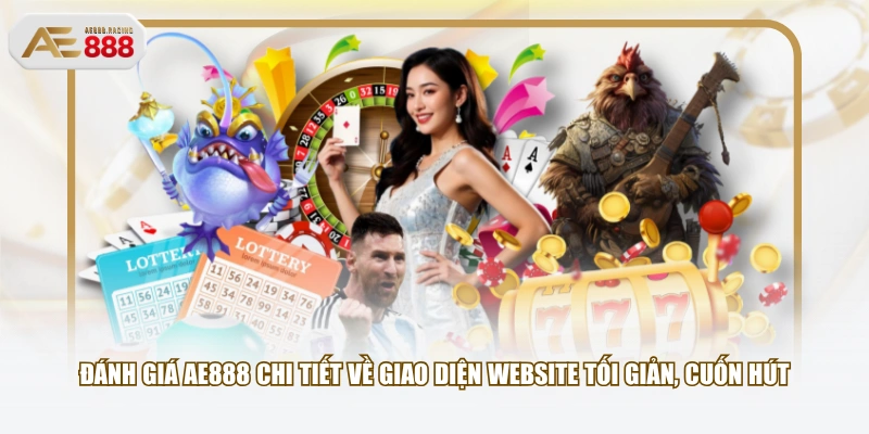 Đánh giá AE888 chi tiết về giao diện website tối giản, cuốn hút